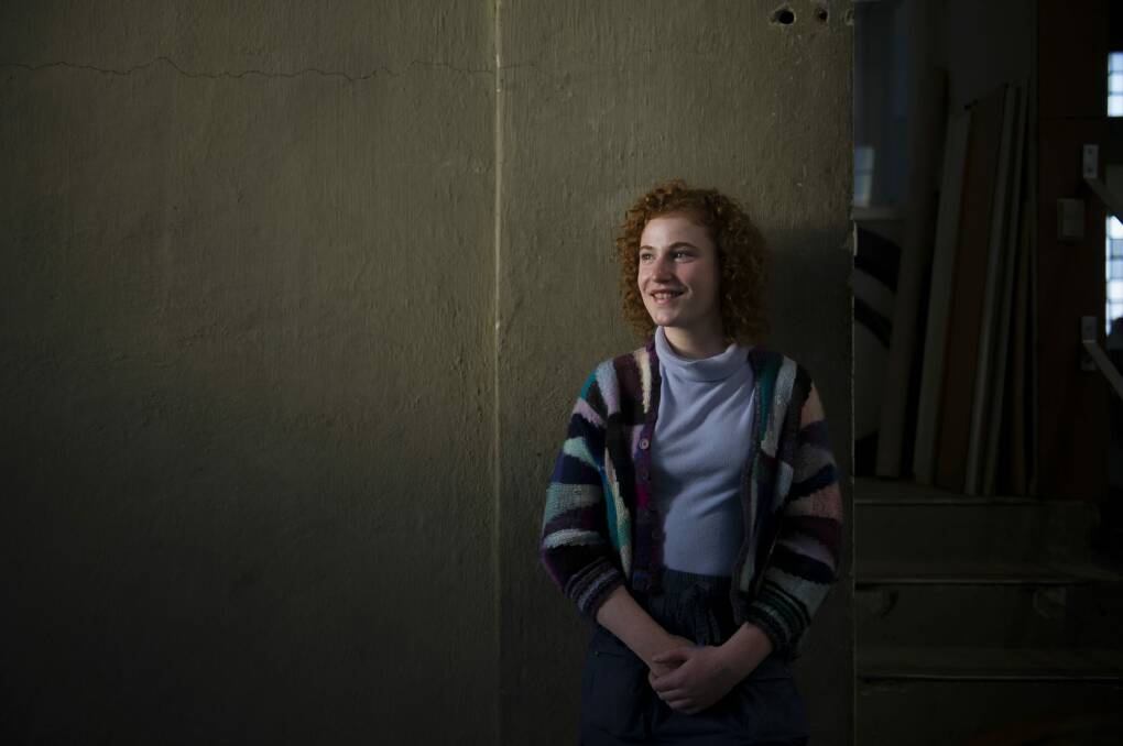 Broni Sargeson has won a two-week internship with the Canberra Glassworks to work with some of the country's leading glass artists. Photo: Jay Cronan