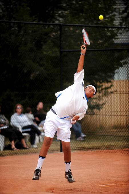 A young Nick Kyrgios at Lyneham Photo: Getty Images