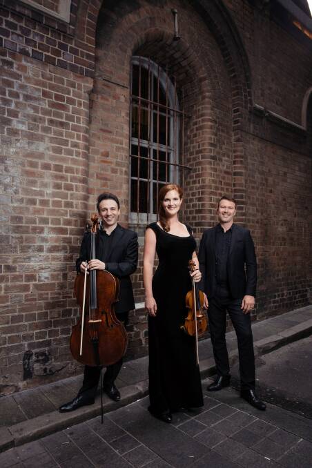 The Streeton Trio: Umberto Clerici, Emma Jardine and Benjamin Kopp.  Photo: Daniel Boud