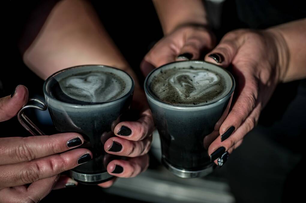 Gothic coffee has arrived in Canberra. Photo: Karleen Minney