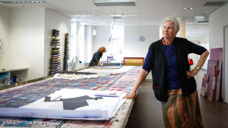 Alison Alder at the Megalo Print Studio and Gallery's new home in Kingston. Photo: Katherine Griffiths