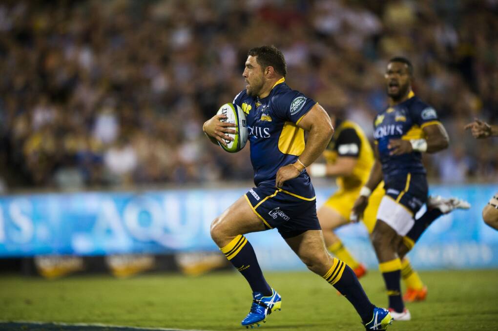 Brain explosion: Josh Mann-Rea was sent off in the Brumbies' loss to the Stormers. Photo: Rohan Thomson