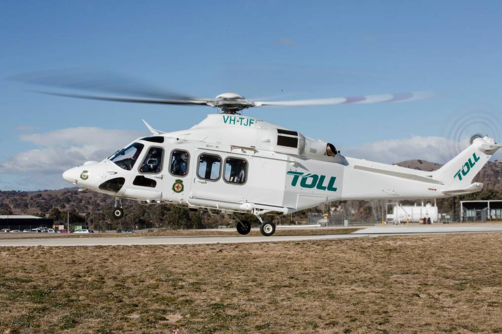The new Agusta Westland 139 rescue helicopter.  Photo: Jamila Toderas