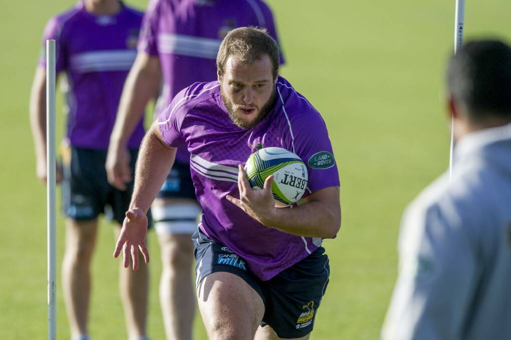 Former Wallabies prop Ben Alexander will be playing for the Canberra Vikings in the National Rugby Championship. Photo: Jay Cronan