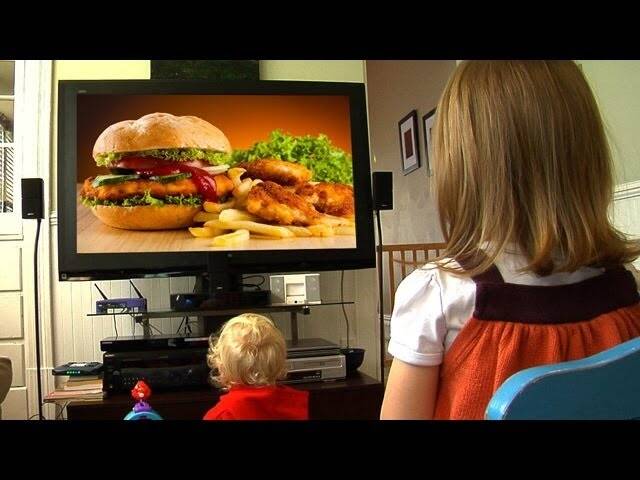 Peak television periods for children included 44 per cent of advertisements for unhealthy products and 21 per cent for fast food.