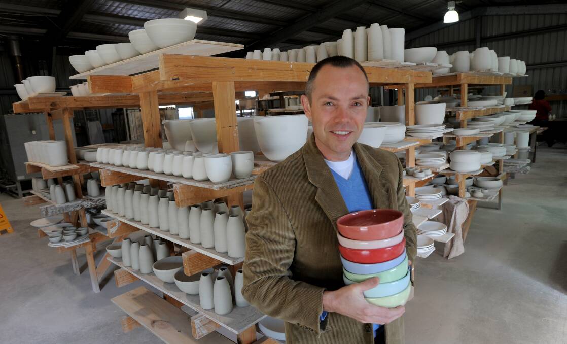 Brian Tunks in 2010, before production was moved off-site. Photo: Graham Tidy
