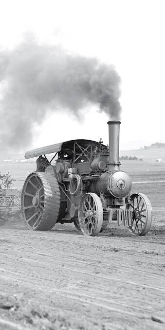 The John Fowler 16161 busily at work in Canberra, circa 1925-1927. Photo courtesy Mildenhall Collection, National Archives of Australia. Photo: Mildenhall Collection
