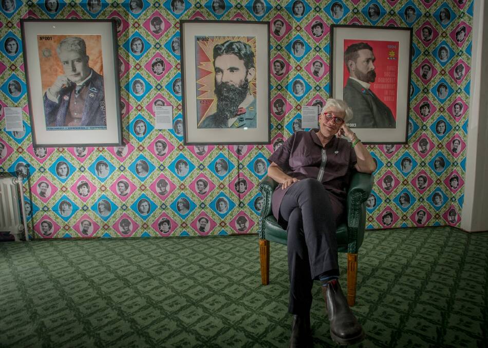 Alison Alder's exhibition onetoeight: Australia's First Prime Ministers looks at the men, and women, behind the politics. Photo: karleen minney