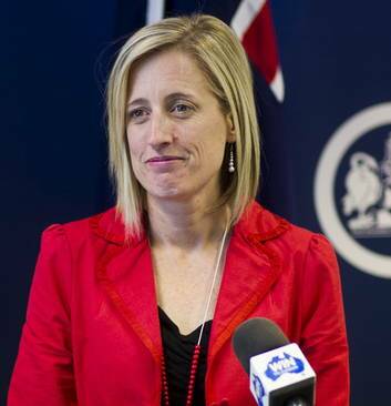 Chief Minister Katy Gallagher speaks with the media on Sunday. Photo: Rohan Thomson