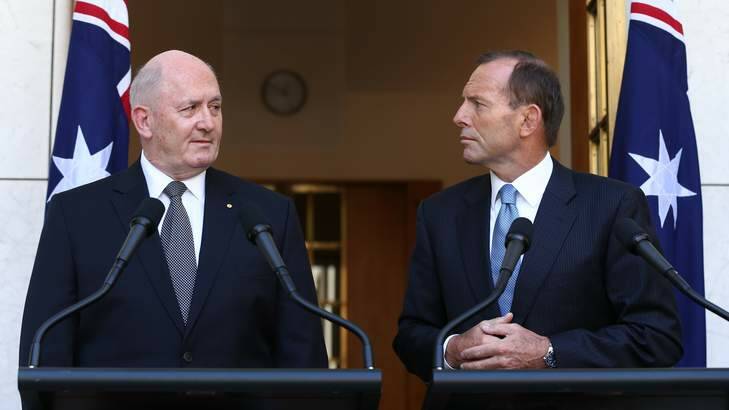 Prime Minister Tony Abbott has appointed General Peter Cosgrove as the next governor-general of Australia. Photo: Alex Ellinghausen
