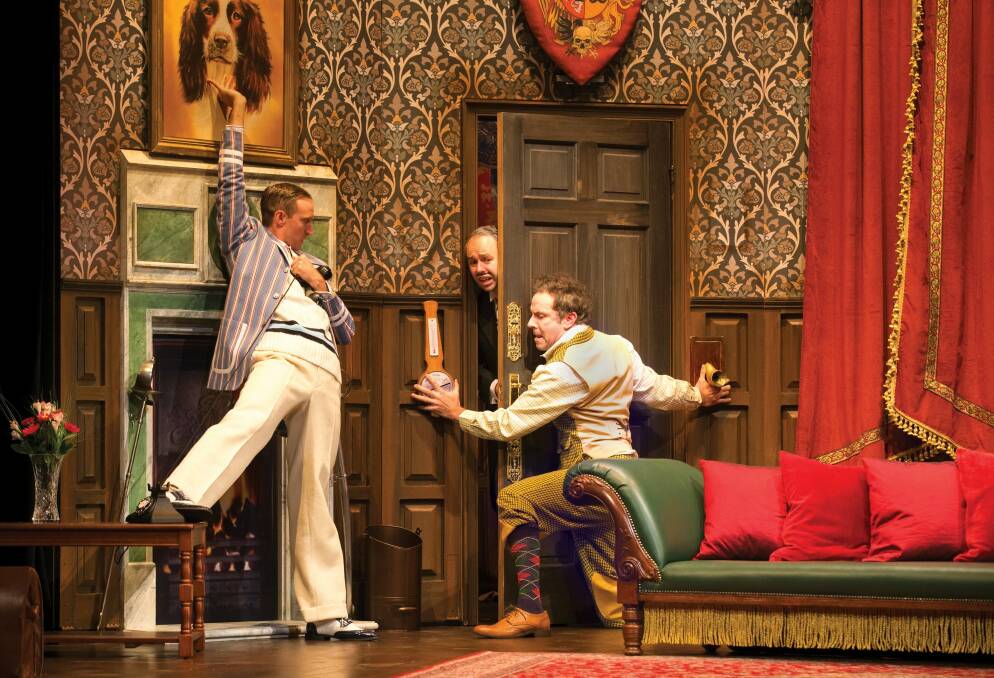 A  scene showing why <i>The Play That Goes Wrong</i> was so named. 
 Photo: Jeff Busby