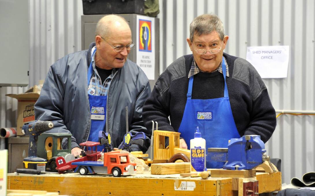 Peter Roe and Malcolm Mongan make good use of their retirement time. Photo: Graham Tidy