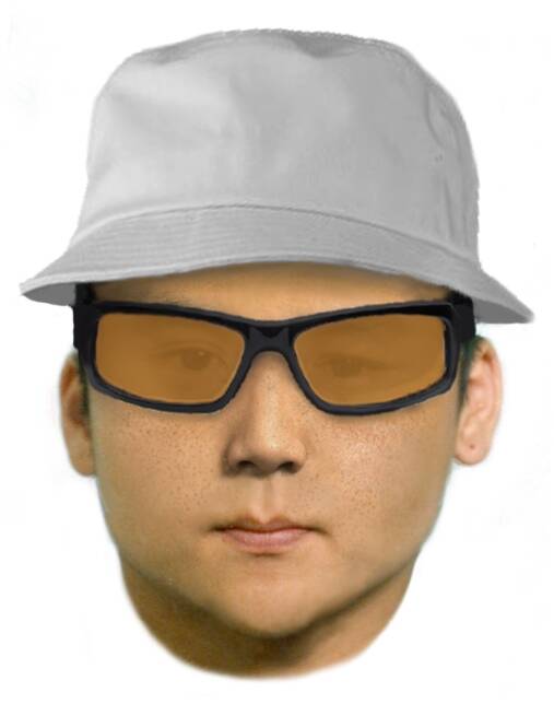 Face fit image of man wanted in relation to watch theft in the Canberra Centre