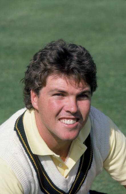 Greg Ritchie in 1985 during his days playing Test cricket for Australia. Photo: Adrian Murrell