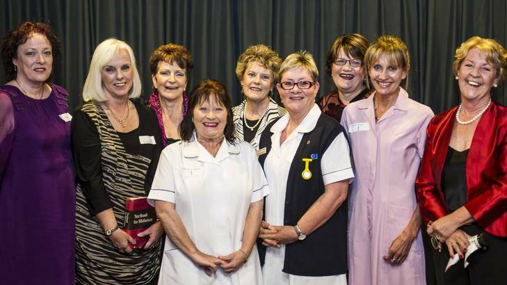 Some of the group of about 150 midwives and doctors who worked at the Woden Valley maternity unit between 1973 and 1991 attended a reunion last weekend at which they reflected on how women of today look upon birth differently than in past decades. Photo: Rohan Thomson