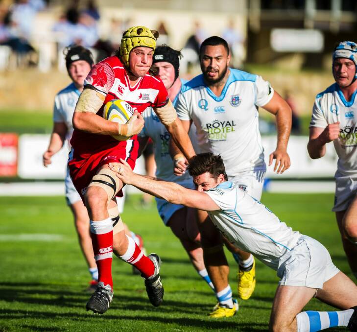 Brumbies flanker Ben Hyne was a standout for Tuggeranong. Photo: Dion Georgopoulos