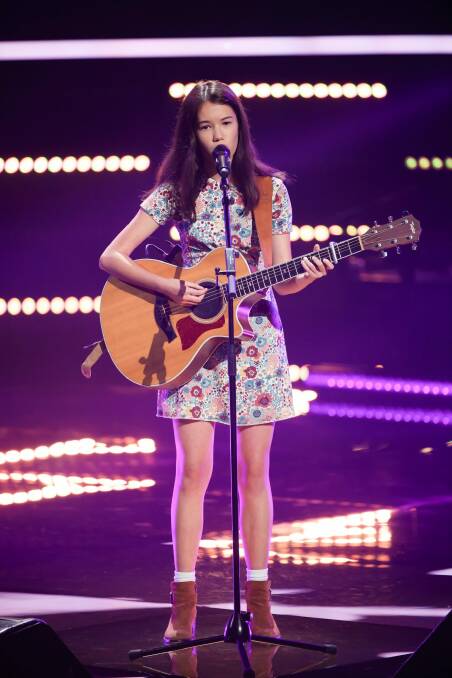 Canberra's Lucy Sugerman makes her debut on Channel Nine's 'The Voice' on Sunday night. Photo: Channel Nine