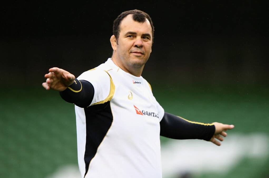 "We're thinking of the family, I'm not fully aware of what the condition us. Just praying he makes a full recovery as soon as possible. The guys already knew about it": Cheika. Photo: Getty Images