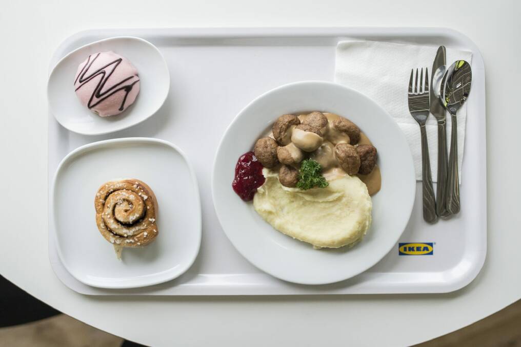 An IKEA lunch of meatballs. 
 Photo: Rohan Thomson