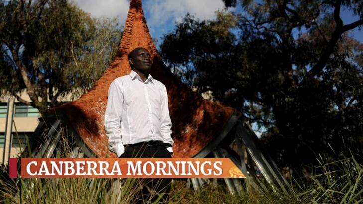 Sudanese refugee Atem Atem, pictured in 2012, has lived in Canberra for a decade. Photo: Colleen Petch