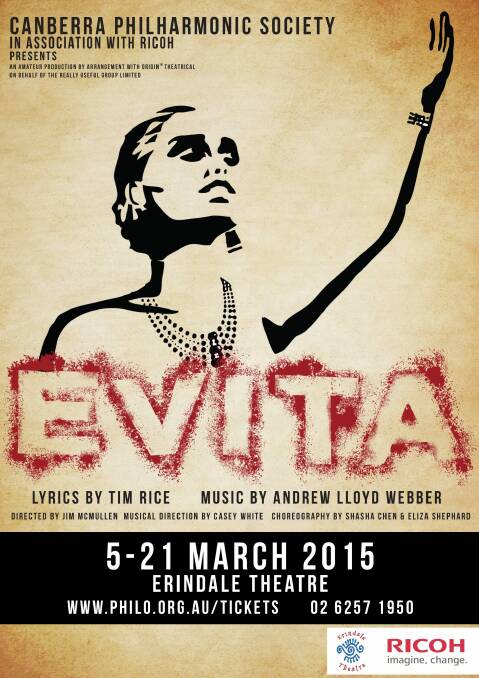 Don't cry for me Argentina: <i>Evita</i> returns to the stage for the first time in many years. Photo: Supplied