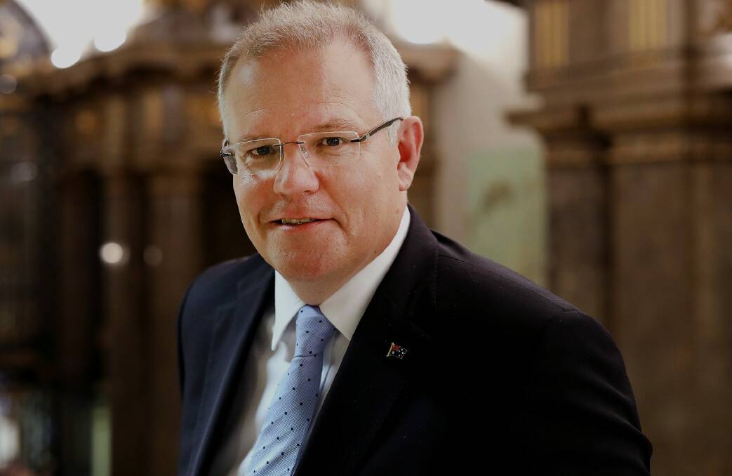 Treasurer Scott Morrison has welcomed a speech by Reserve Bank Governor Philip Lowe.  Photo: Bloomberg