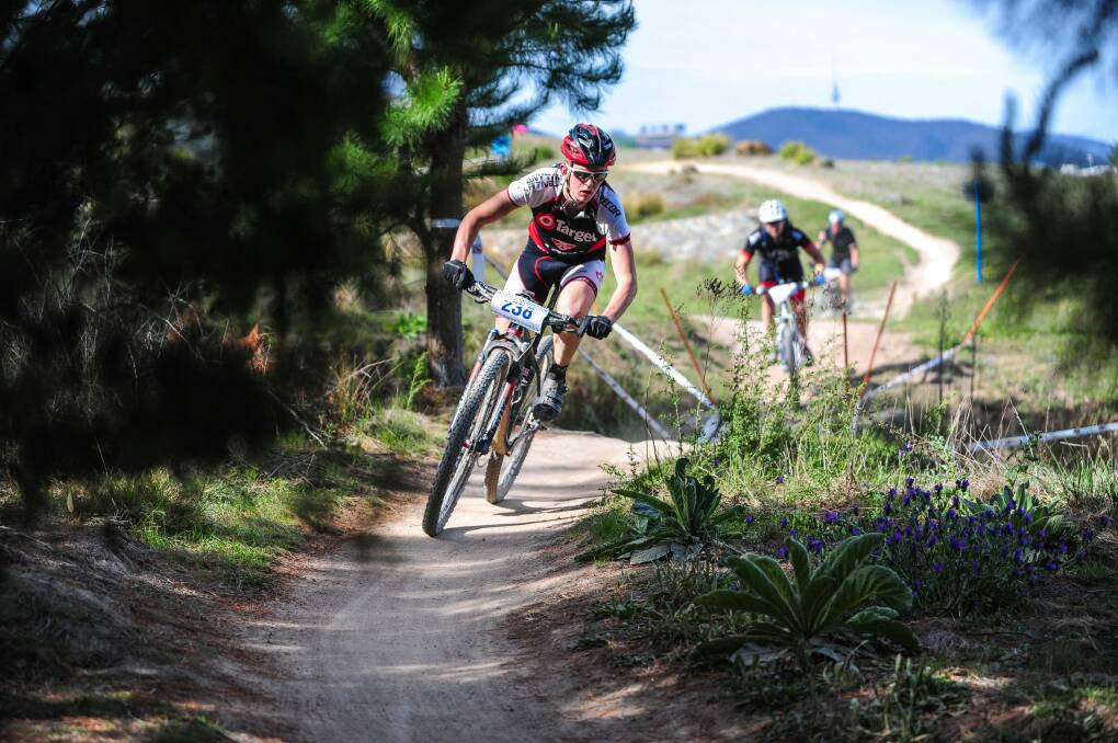 Mount Stromlo is a popular place for mountain biking but eBikes have recently damaged the volunteer-built trails. Photo: Katherine Griffiths