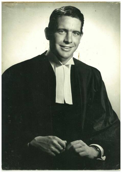 Ben Salmon as a young lawyer. Photo: Supplied