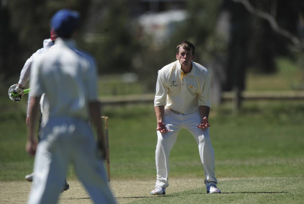 Norths bowler George Munsey looks frustrated. Photo: Graham Tidy