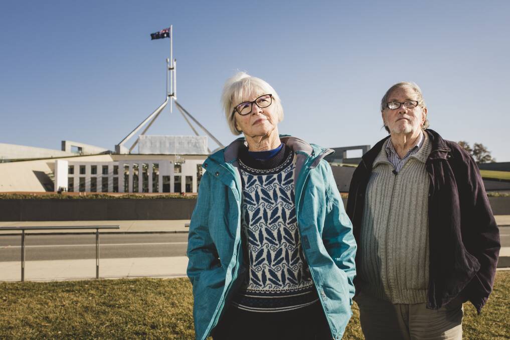 Jan Clifford and Geoff Millar want the right to debate the introduction of voluntary euthanasia laws in Canberra.  Photo: Jamila Toderas
