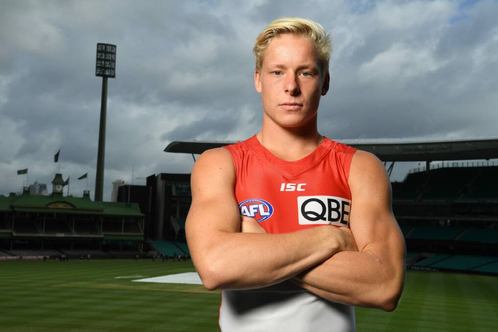 Returning: Isaac Heeney will play his first AFL game of the year on Saturday. Photo: Louise Kennerley