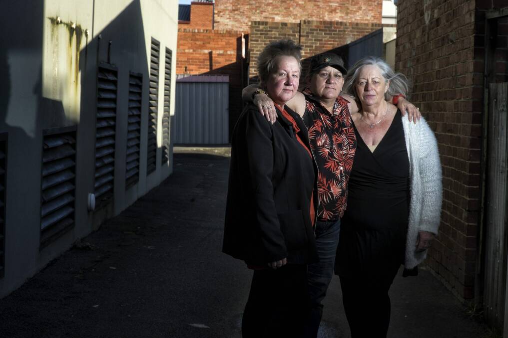 From left: Bronwyn Mohammed, Trish Dolan and Debbie McFarlane all spent time in Winlaton. Photo: Luis Ascui