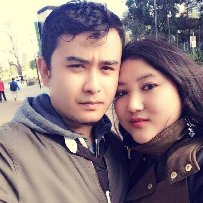 Tashi Palden Dorjee with his wife Sonam. His family and former colleagues have remembered him as a caring, hard-working man. Photo: Supplied
