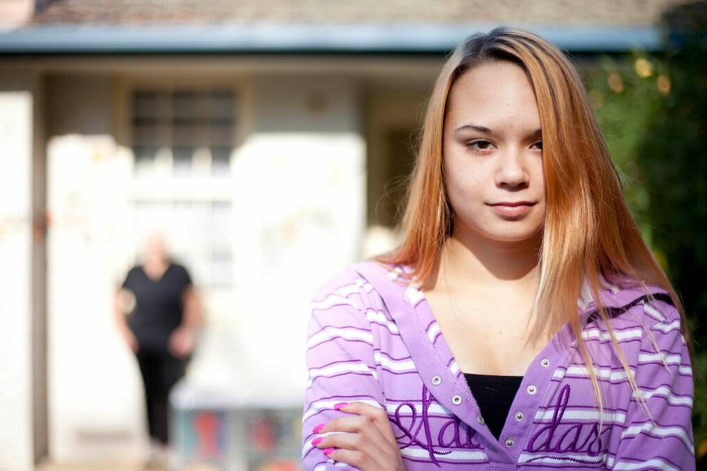 Aleesha went from sleeping rough on the streets to studying at Western Port Secondary. Photo: Arsineh Houspian