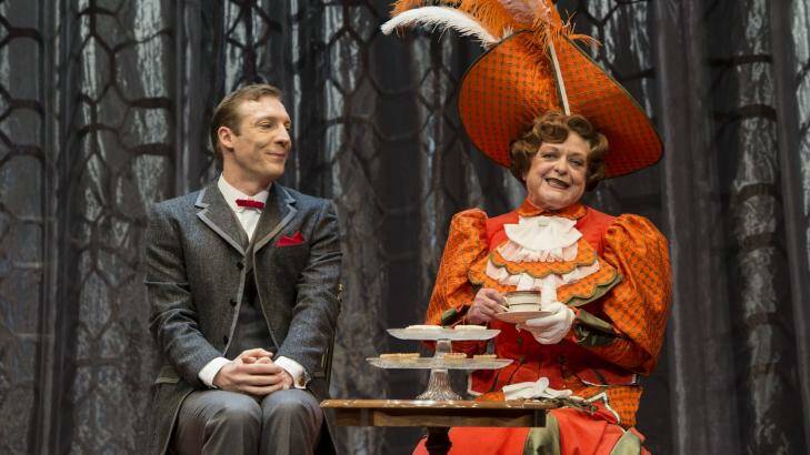 Importantly absurd: A scene from <i>The Importance of Being Earnest</i> with Nathan O’Keefe and Nancye Hayes. Photo: Shane Reid