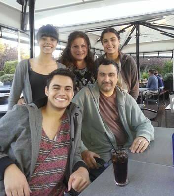 Peter and Sonia Karouzos with their children Zoe, 19, Naomi, 14, and Dean, 16. Photo: Supplied