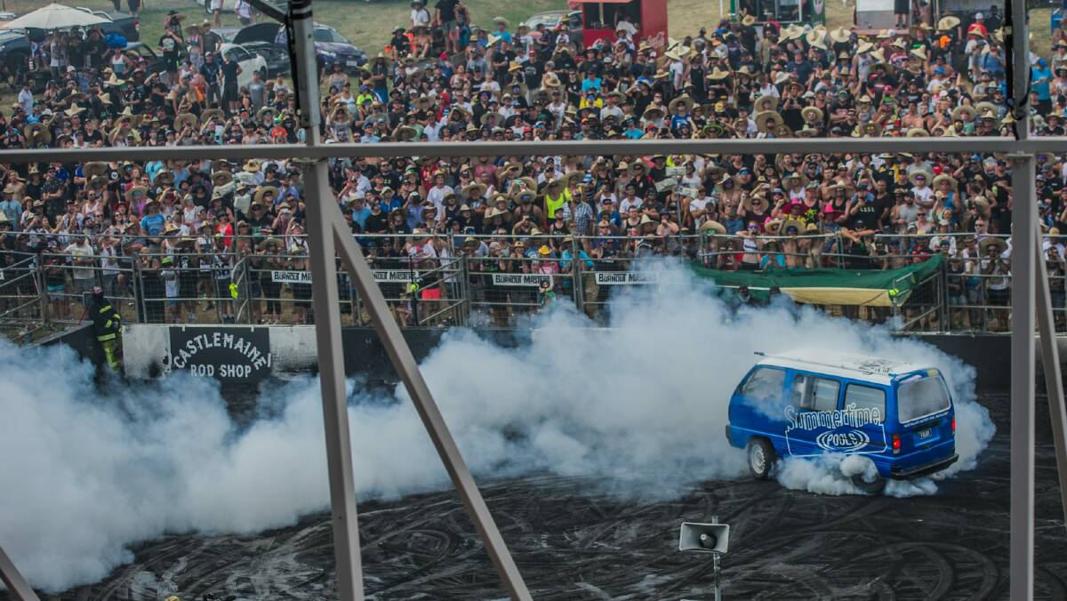 Only three complaints were lodged with the Environmental Protection Authority this year about Summernats, compared to 15 in 2015.  Photo: Karleen Minney