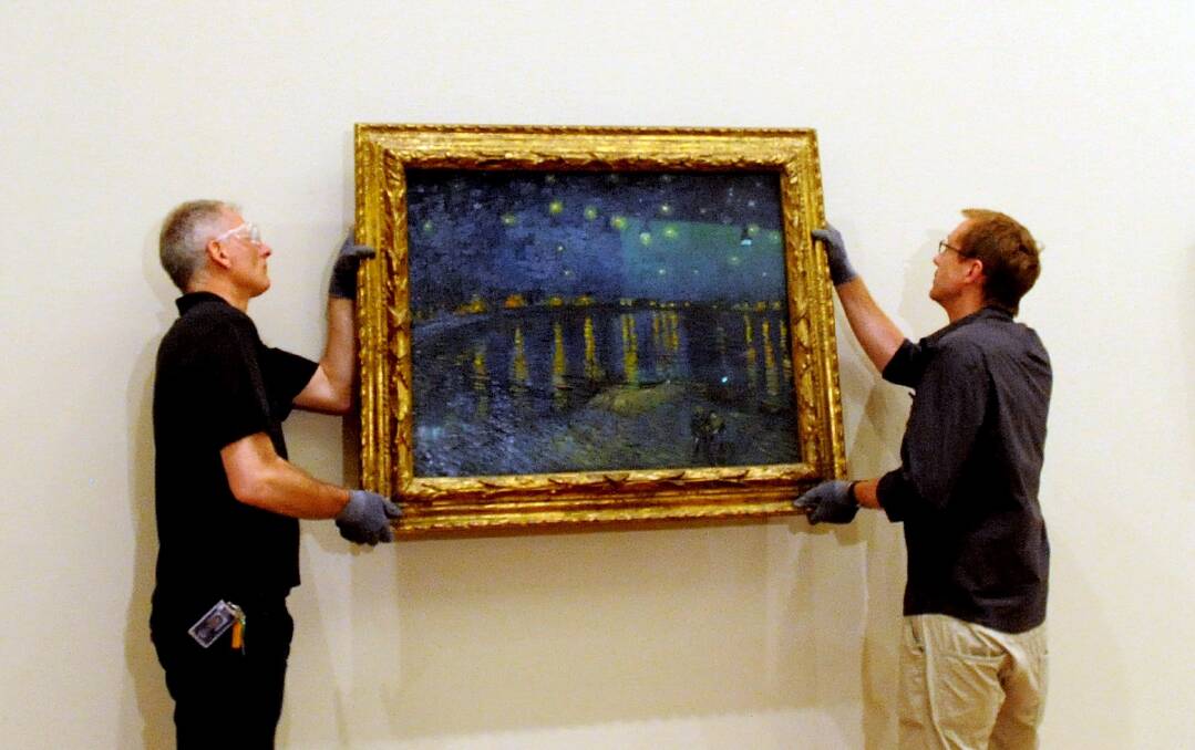 Upon seeing Vincent van Gogh's <i>Starry Night </i>properly lit at the NGA, the director of the Musee D'Orsay was brought to tears - such is the power of exhibition. Photo: Karleen Williams