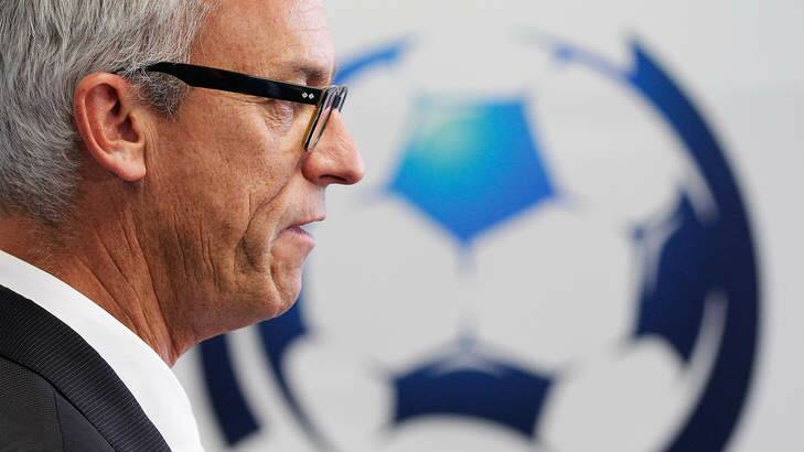David Gallop at the launch of the National Premier League. Photo: Getty Images