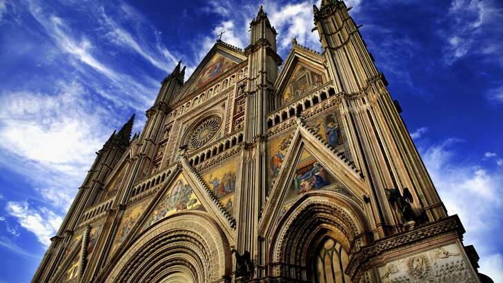 Orvieto's magnificent cathedral dating from the 15th century.