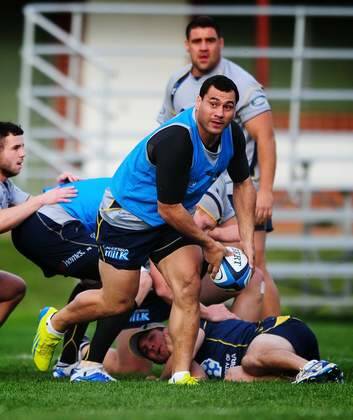 George Smith at Brumbies training on Tuesday afternoon. Photo: Katherine Griffiths