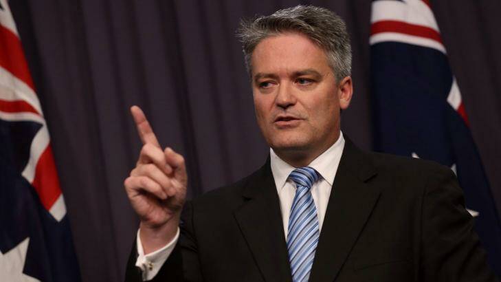 Finance minister Mathias Cormann has described reports that public servants' superannuation would be stripped back as "baseless scaremongering" by unions. Photo: Andrew Meares
