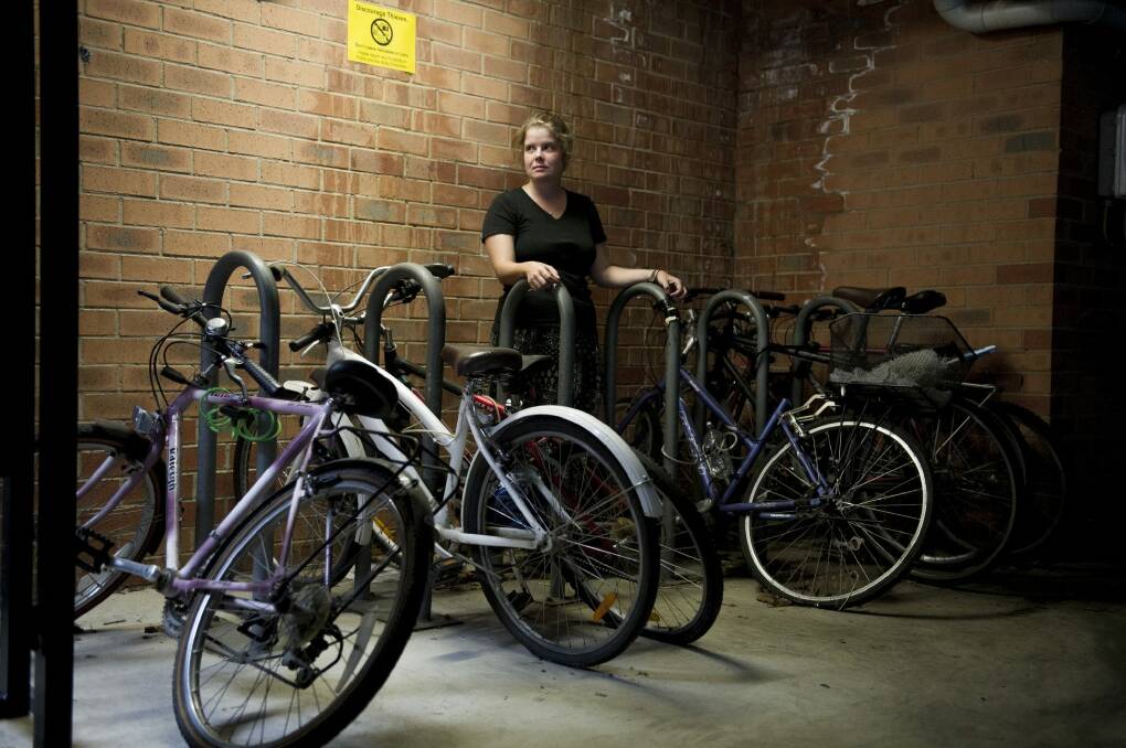 Braddon resident Sarah Mckenna had her bike stolen last year. Photo: Jay Cronan