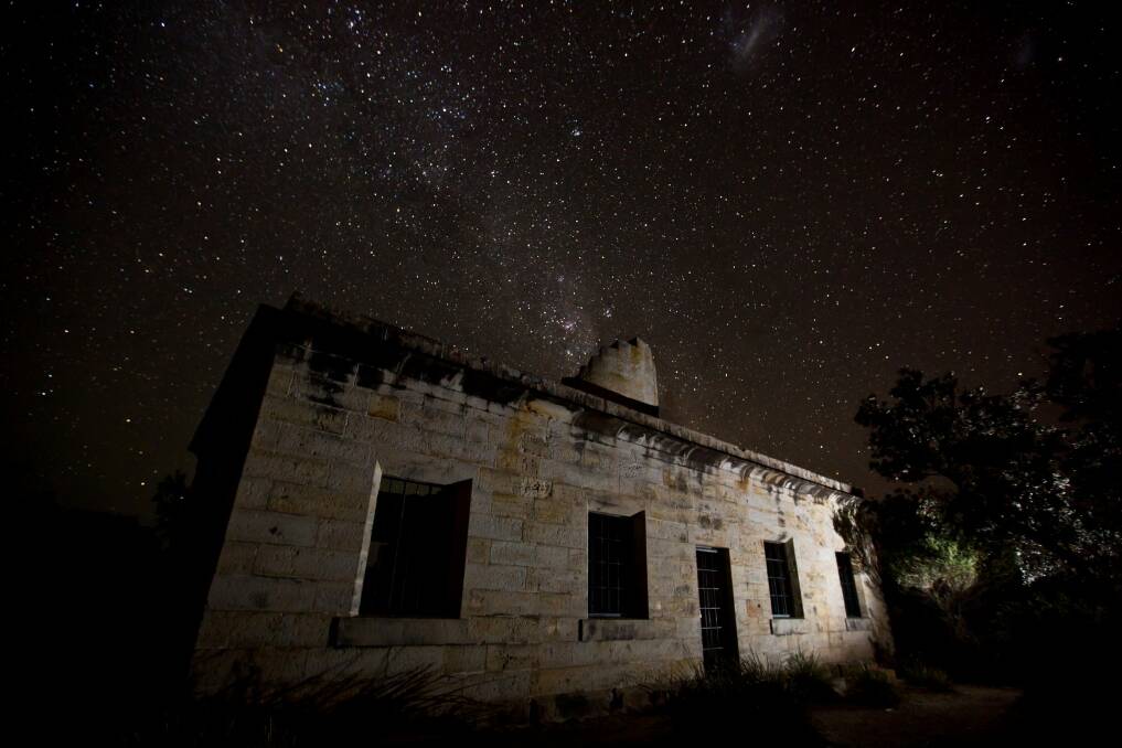The ruins of Cape St George lighthouse under stars. Photo: Jon Harris