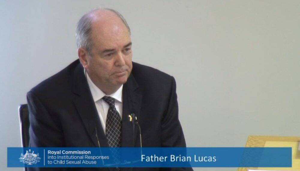 Father Brian Lucas at the Royal Commission into Institutional Responses to Child Sexual Abuse.
