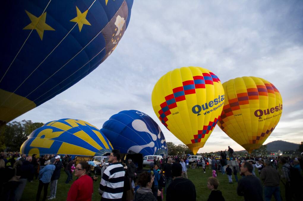 Get up bright and early to see the Canberra Balloon Spectacular. Photo: Rohan Thomson