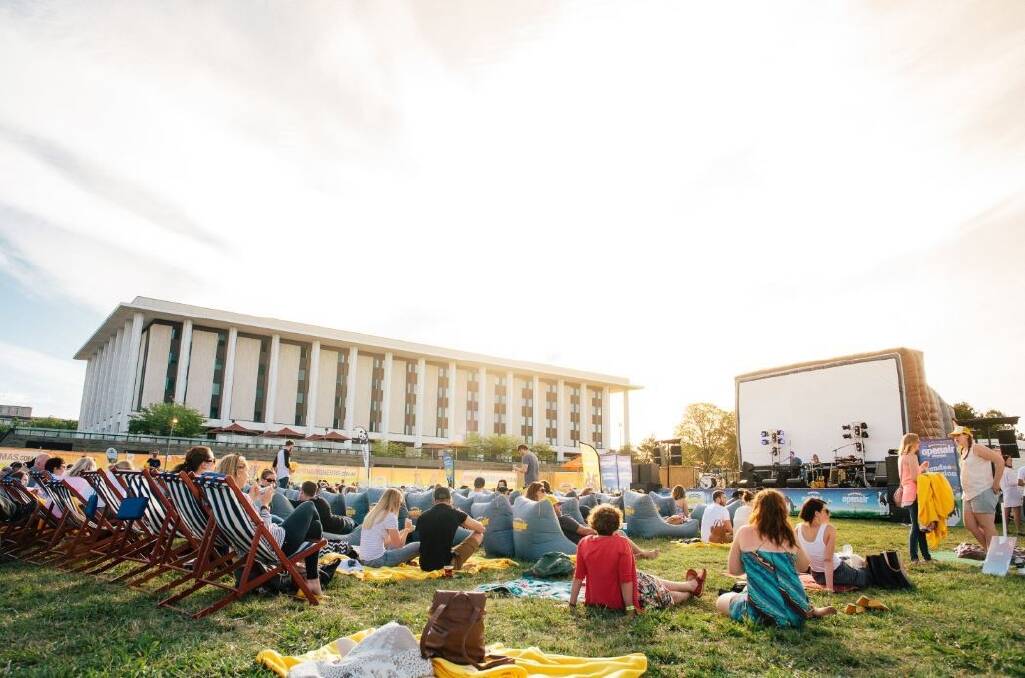 The latest season of Ben & Jerry's Openair Cinemas in Canberra begins on January 14 at the Patrick White Lawns. Photo: Supplied