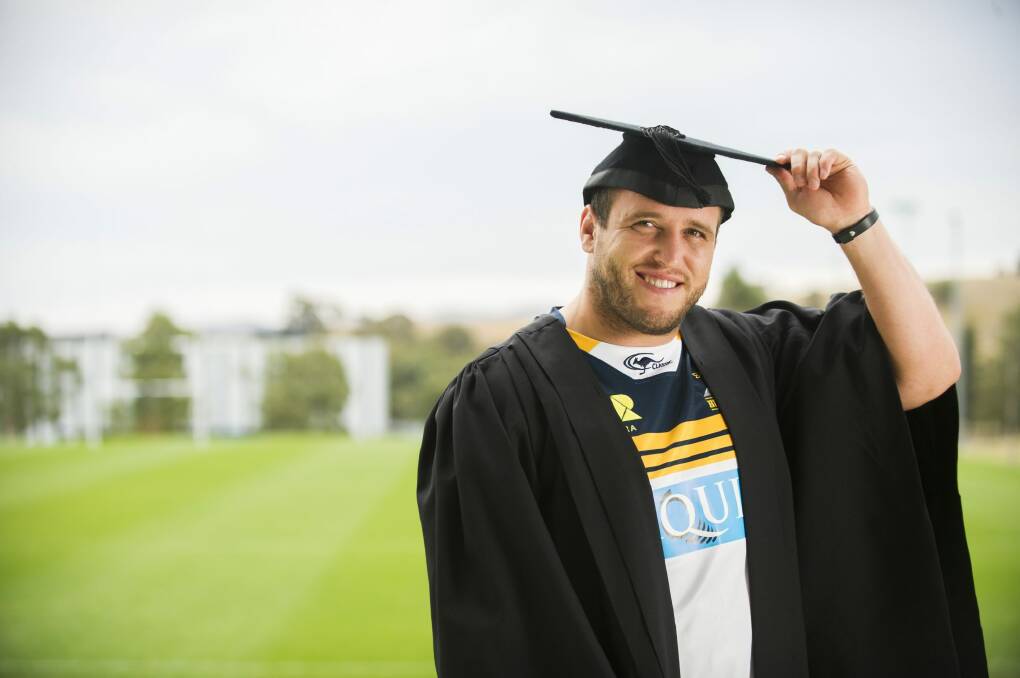 Ben Alexander has finished his degree and is ready to take on more rugby homework. Photo: Rohan Thomson