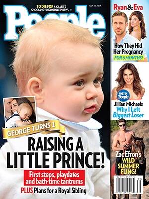 Prince George as he appears on the cover of People magazine. Photo: People.com