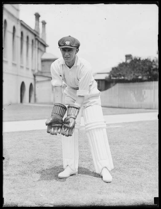 Member of Australia eleven, Victorian wicket keeper Mr Ben Barnett, New South Wales, 1934